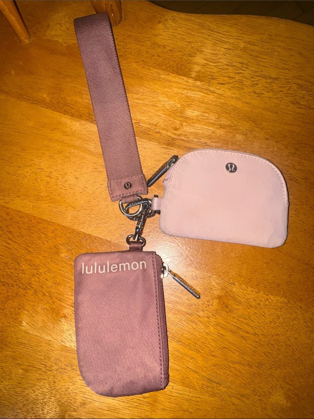 lululemon athletica Pink Wristlet Pouch Set spiced chai